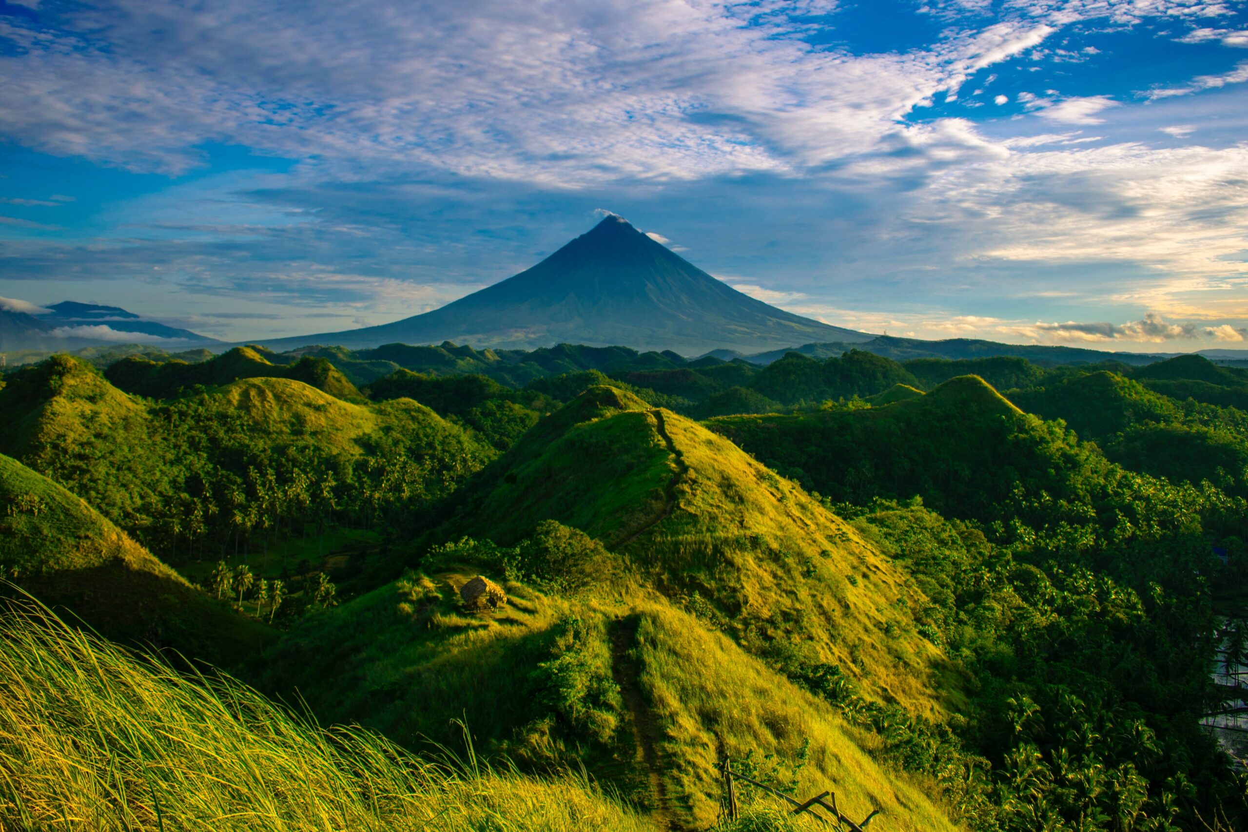 scenic view of mountain and hills